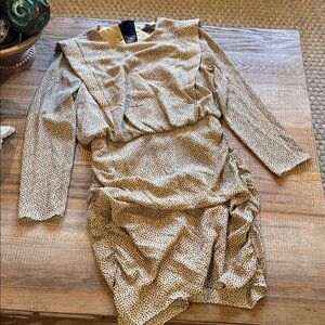 Ted Baker Beige and Black Dress